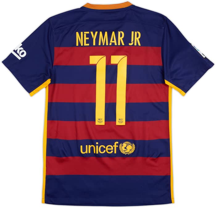 2015-16 Barcelona Home Shirt Neymar Jr #11 - 6/10 - (S)