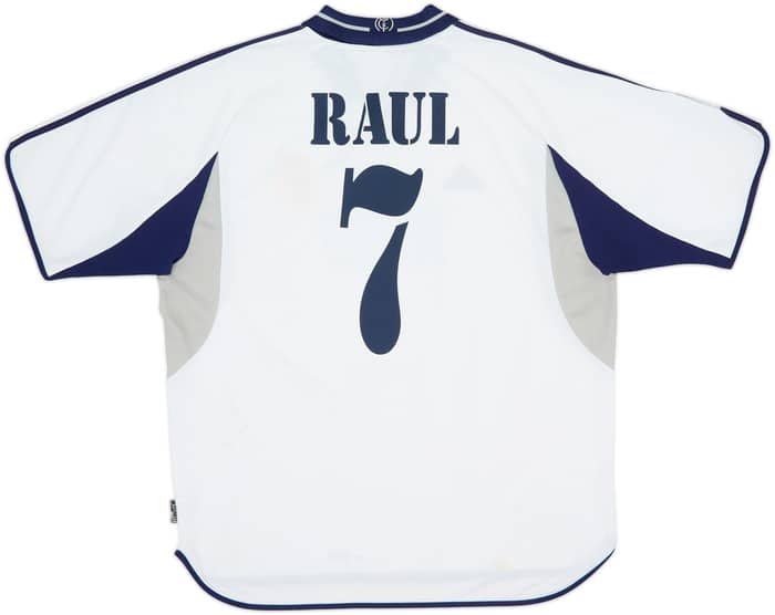 2000-01 Real Madrid Home Shirt Raul #7 - 7/10 - (XL)