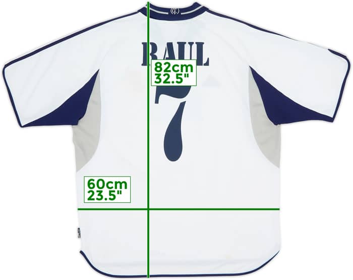2000-01 Real Madrid Home Shirt Raul #7 - 7/10 - (XL)