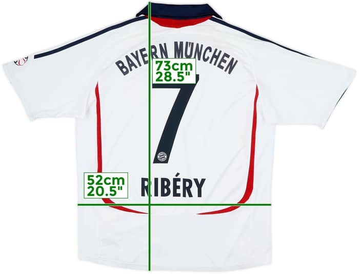2006-07 Bayern Munich Away Shirt Ribery #7 - 8/10 - (XL.Boys)