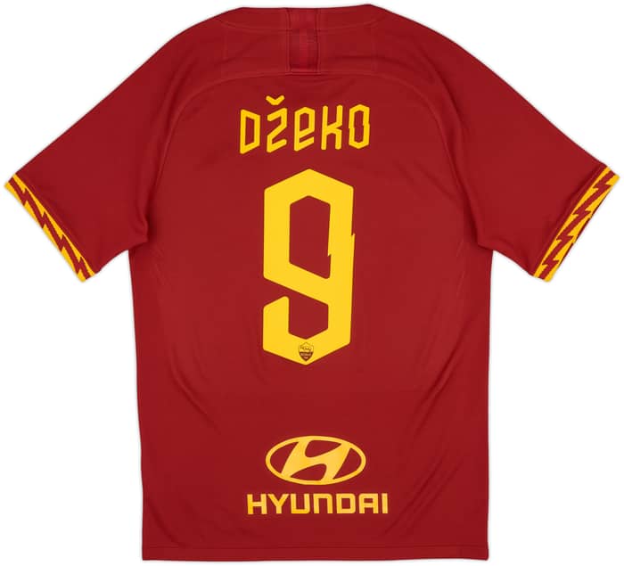 2019-20 Roma Home Shirt Dzeko #9 - 10/10 - (S)