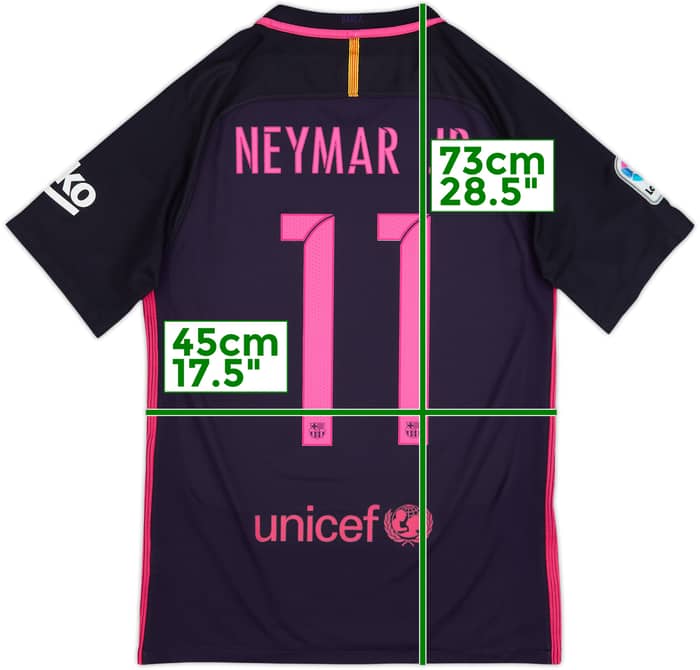 2016-17 Barcelona Away Shirt Neymar Jr #11 - 9/10 - (S)