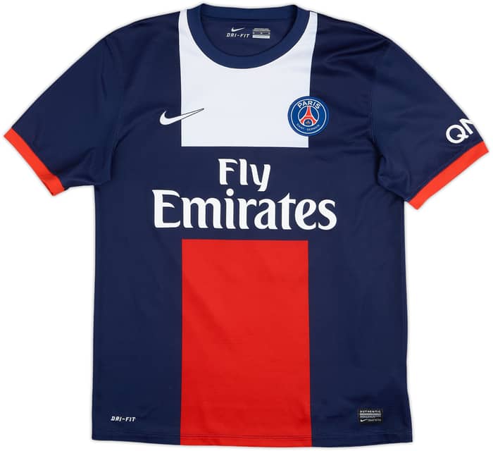 2013-14 Paris Saint-Germain Home Shirt Beckham #32 - 7/10 - (M)