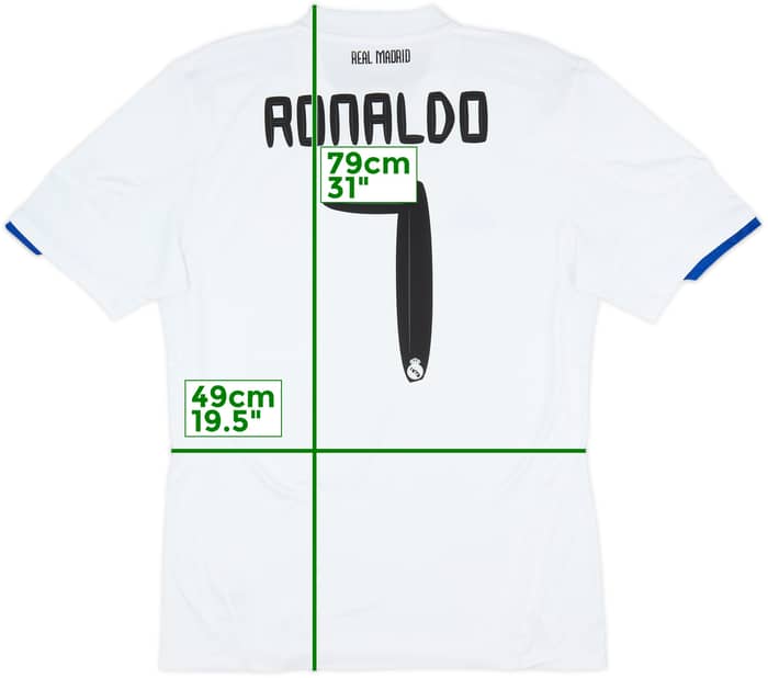 2010-11 Real Madrid Home Shirt Ronaldo #7 - 6/10 - (L)