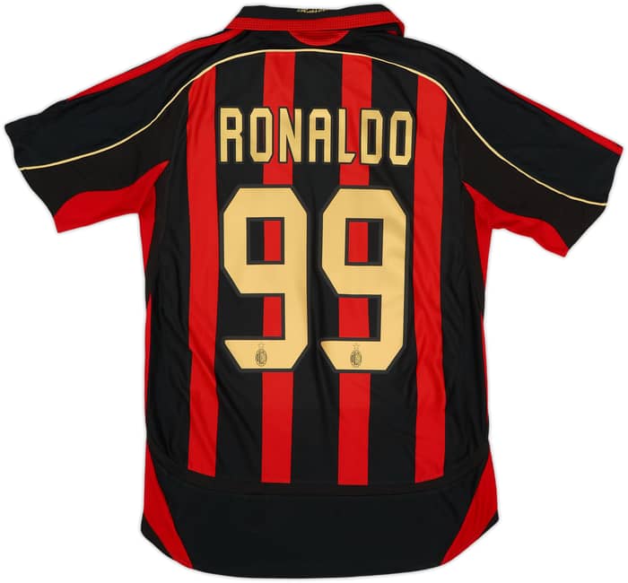 2006-07 AC Milan Home Shirt Ronaldo #99 - 6/10 - (S)