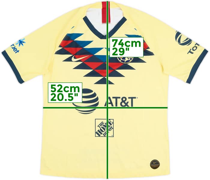 2019-20 Club America Authentic Home Shirt - 9/10 - (L)