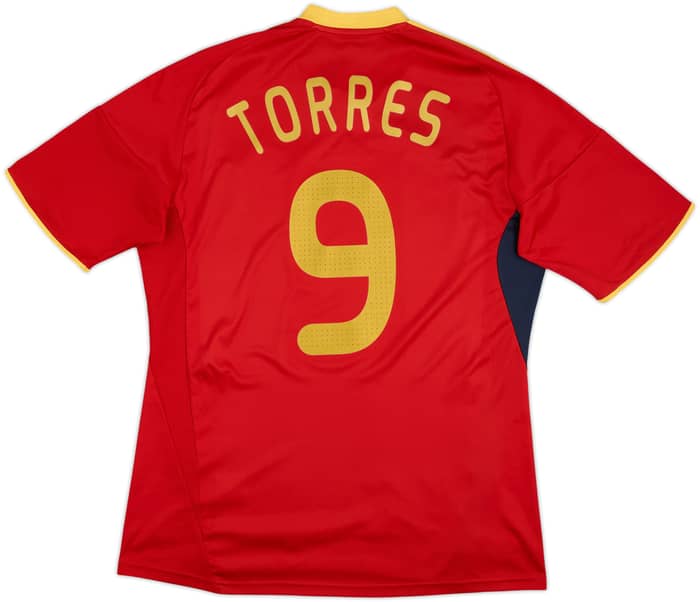2009 Spain Home Shirt Torres #9 - 10/10 - (L)