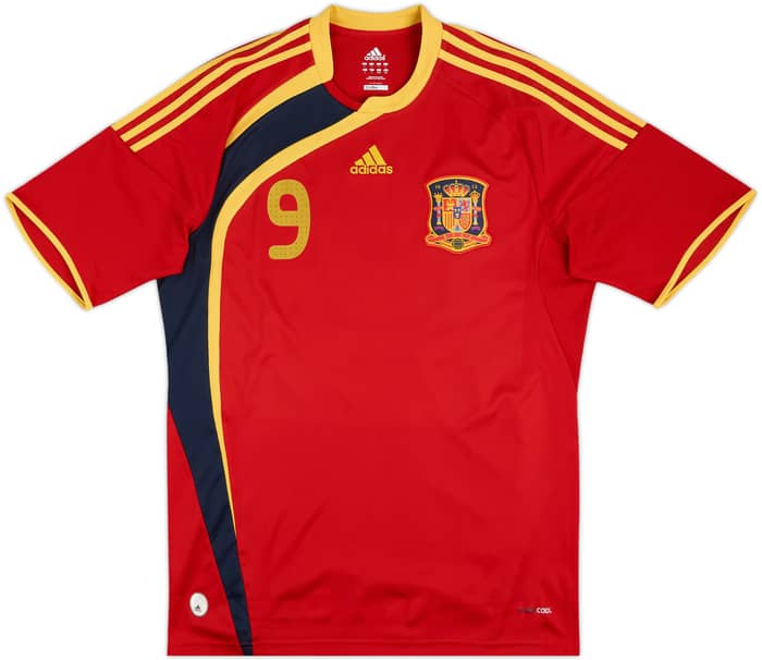 2009 Spain Home Shirt Torres #9 - 10/10 - (L)