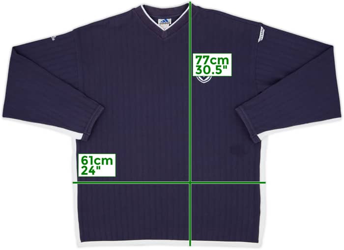 2001-02 Bordeaux adidas Sweat Top - 8/10 - (XL)