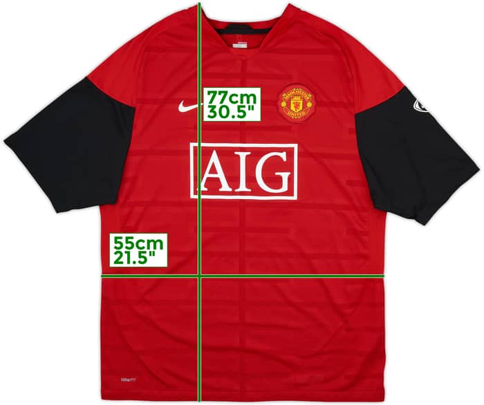 2009-10 Manchester United NIke Training Shirt - 10/10 - (XL)