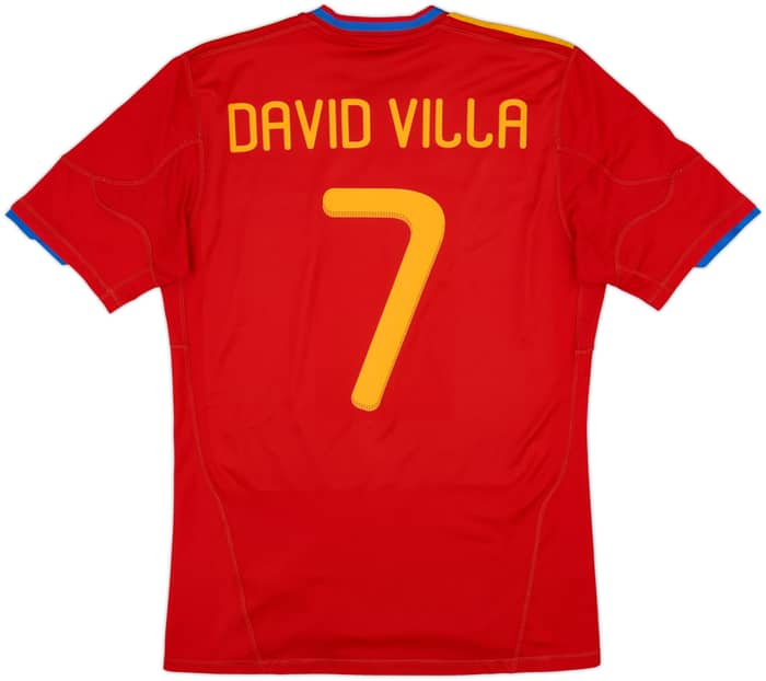 Camiseta de local de España 2009-10 David Villa #7 - 6/10 - (M)