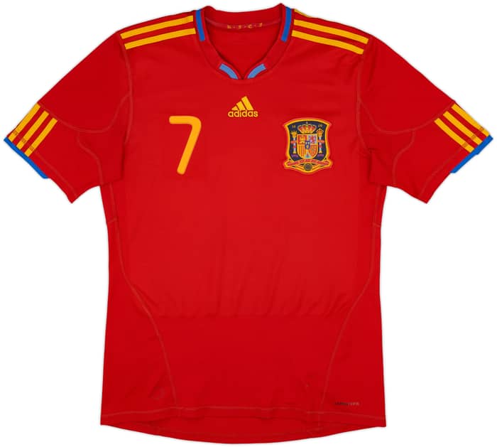 Camiseta de local de España 2009-10 David Villa #7 - 6/10 - (M)