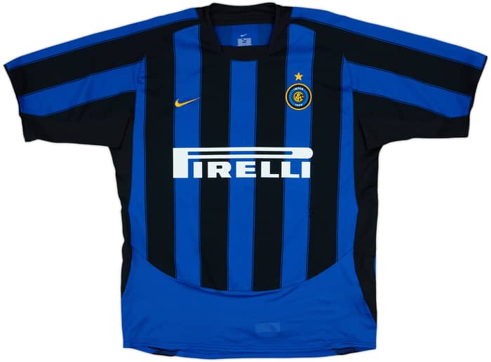 2003-04 Inter Milan Home Shirt J.Zanetti #4 - 8/10 - (L)