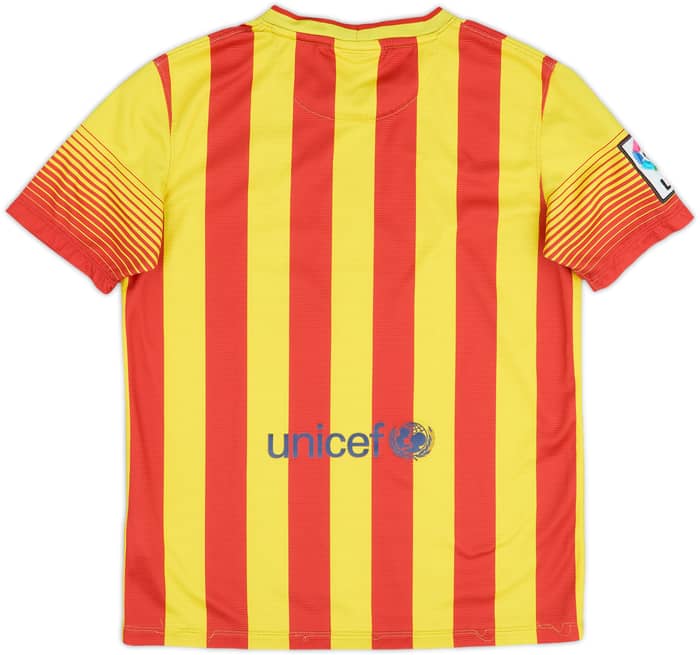 2013-15 Barcelona Away Shirt - 7/10 - (L.Boys)