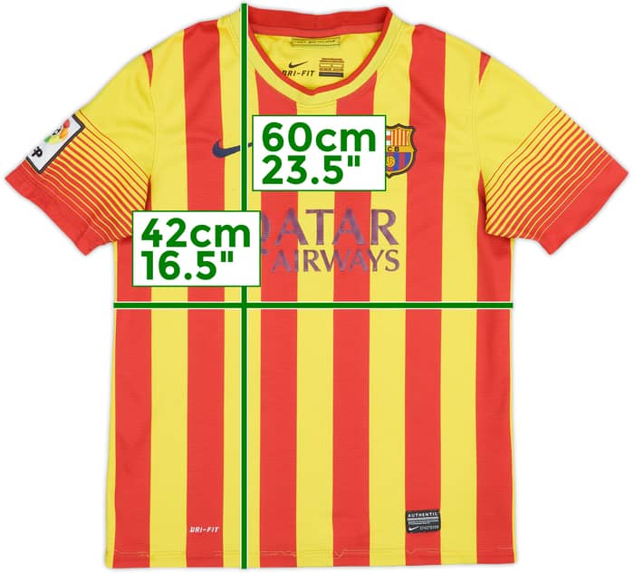 2013-15 Barcelona Away Shirt - 7/10 - (L.Boys)
