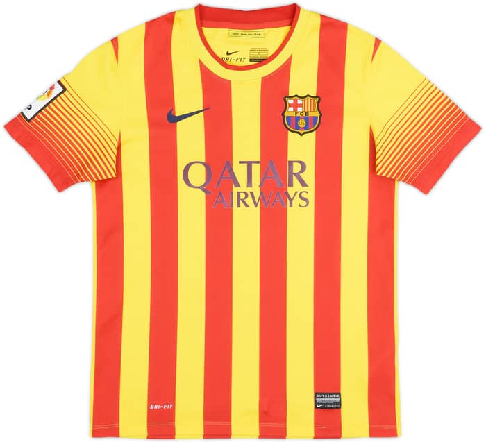 2013-15 Barcelona Away Shirt Messi #10 - 6/10 - (L.Boys)