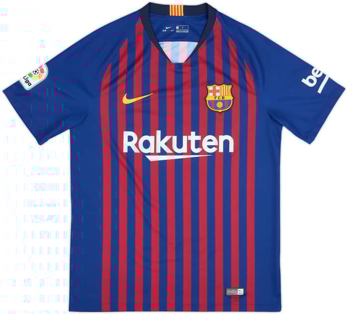 2018-19 Barcelona Home Shirt Messi #10 - 9/10 - (M)