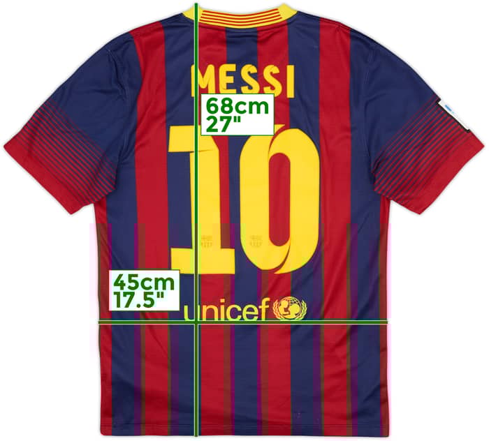 2013-14 Barcelona Camiseta de local Messi #10 - 5/10 - (S)