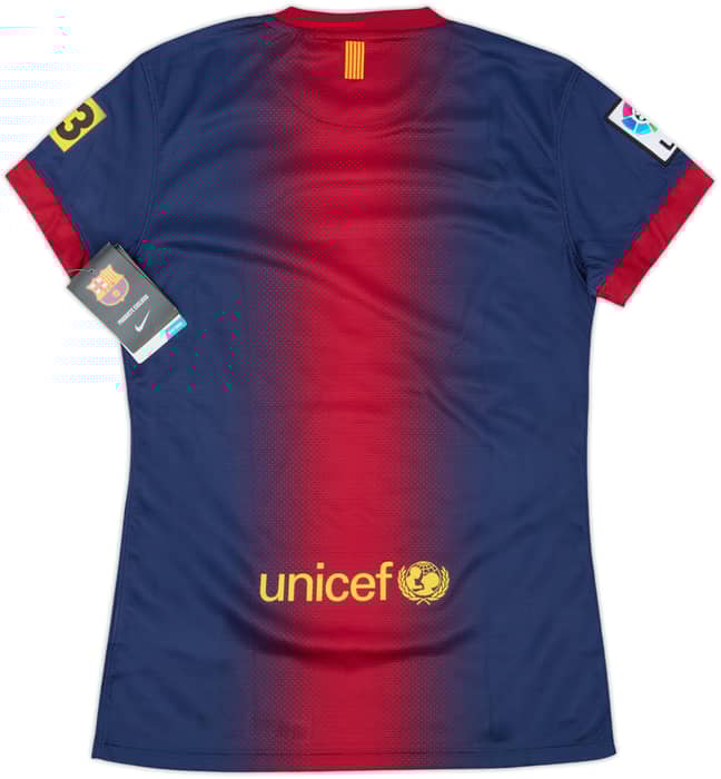 2012-13 Barcelona Home Shirt (Women's XS)