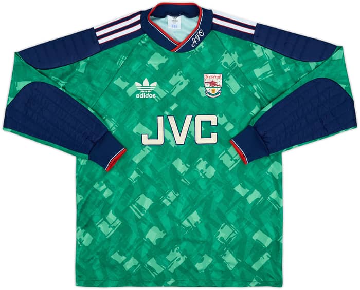 1990-91 Arsenal GK Shirt - 8/10 - (M)