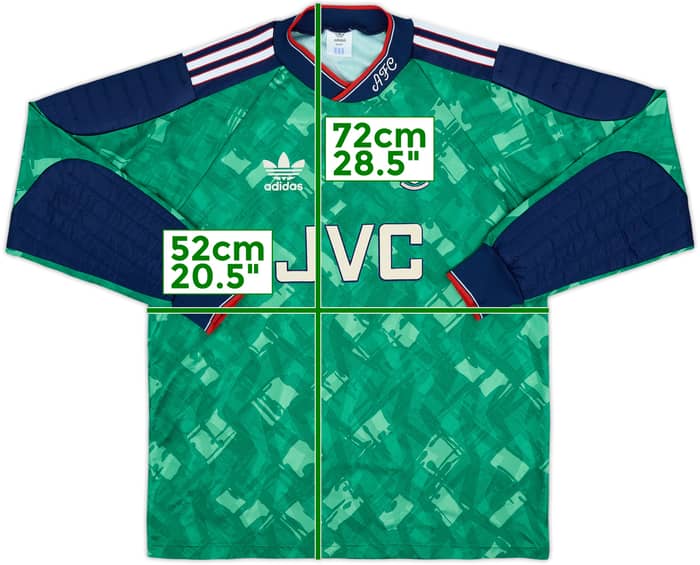 1990-91 Arsenal GK Shirt - 8/10 - (M)