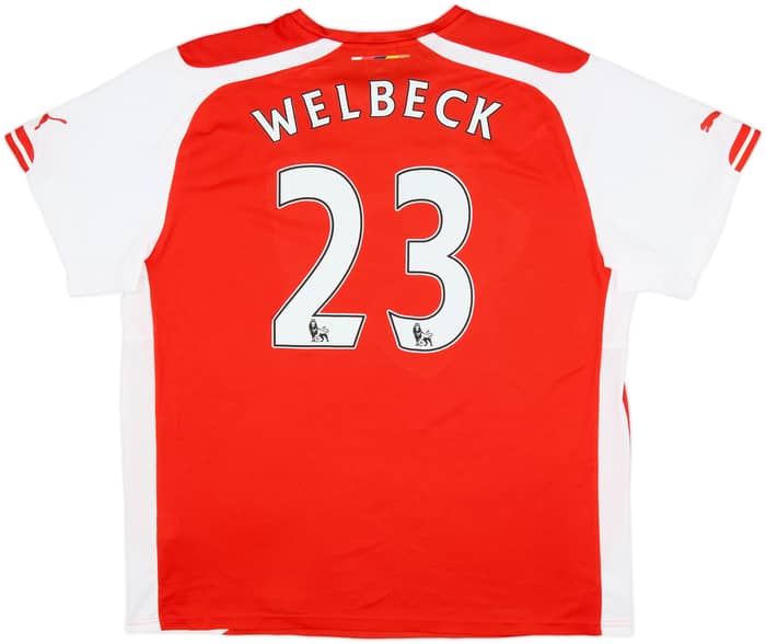 2014-15 Arsenal Home Shirt Welbeck #23 - 6/10 - (XXL)