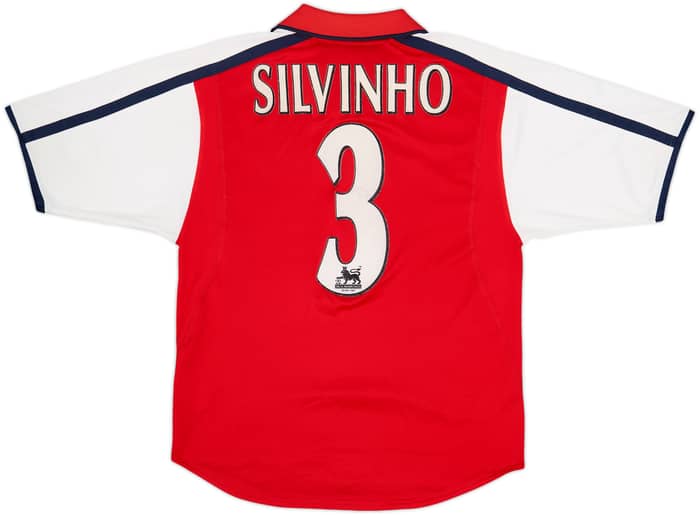 2000-02 Arsenal Home Shirt Silvinho #3 - 8/10 - (S)