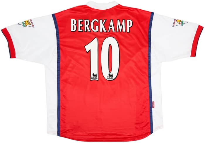 1998-99 Arsenal Home Shirt Bergkamp #10 - 9/10 - (XXL)