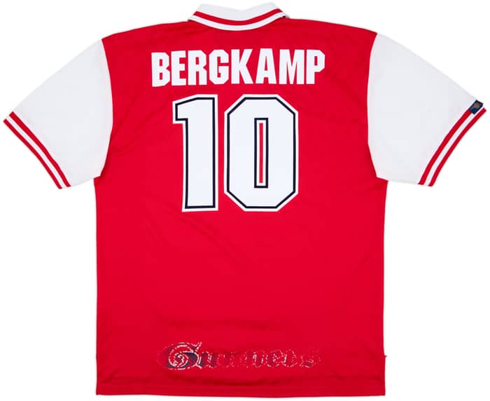 1996-98 Arsenal Home Shirt Bergkamp #10 - 7/10 - (XXL)