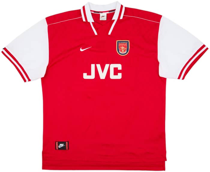 1996-98 Arsenal Home Shirt Bergkamp #10 - 7/10 - (XXL)