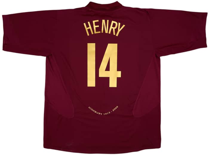 2005-06 Arsenal Home Shirt Henry #14 - 10/10 - (3XL)