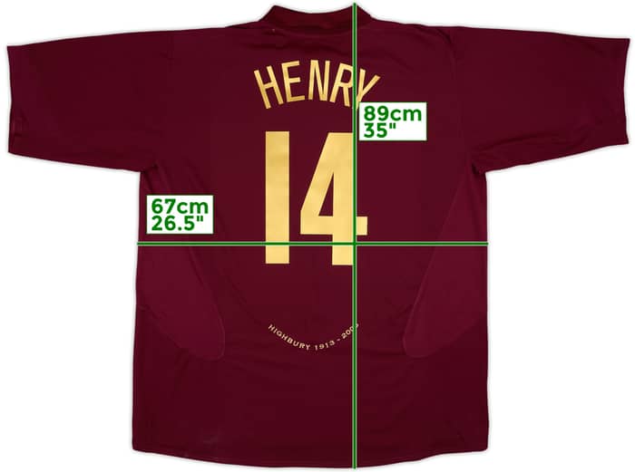 2005-06 Arsenal Home Shirt Henry #14 - 10/10 - (3XL)