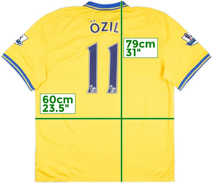 2013-14 Arsenal Away Shirt Ozil #11 - 8/10 - (XXL)