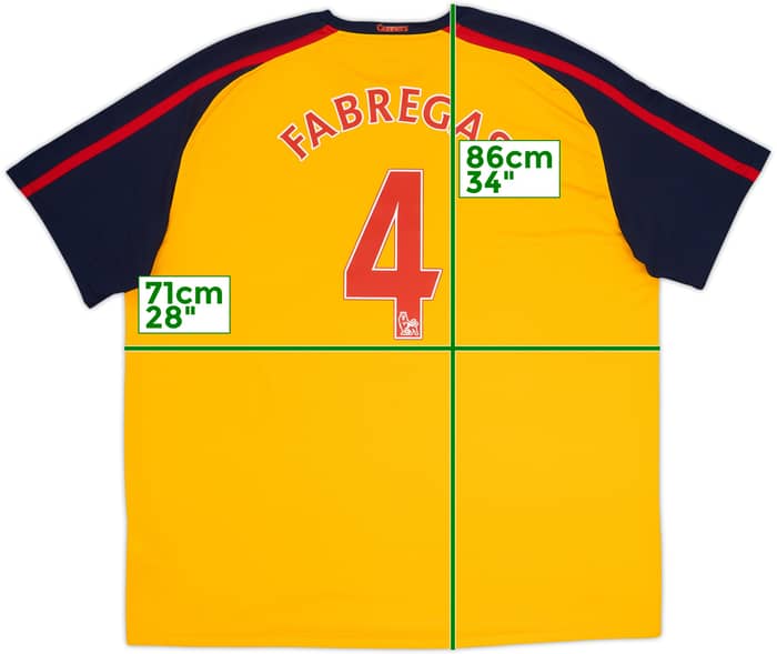2008-09 Arsenal Away Shirt Fabregas #4 - 10/10 - (3XL)