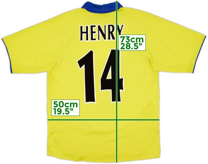 2003-05 Arsenal Away Shirt Henry #14 - 8/10 - (M)