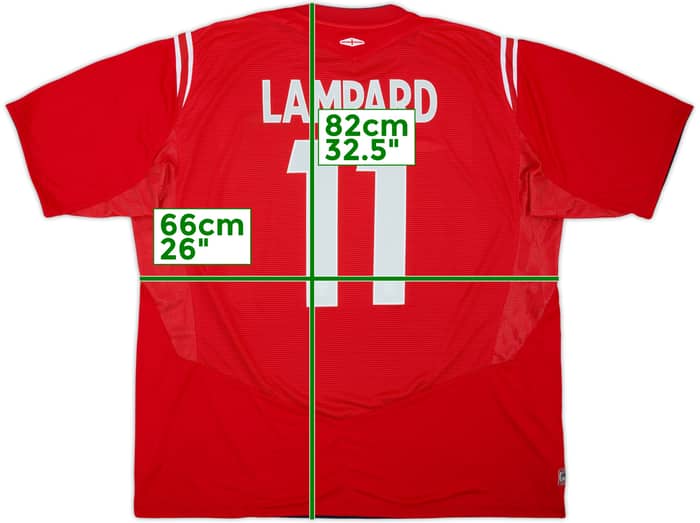 2004-06 England Away Shirt Lampard #11 - 10/10 - (3XL)