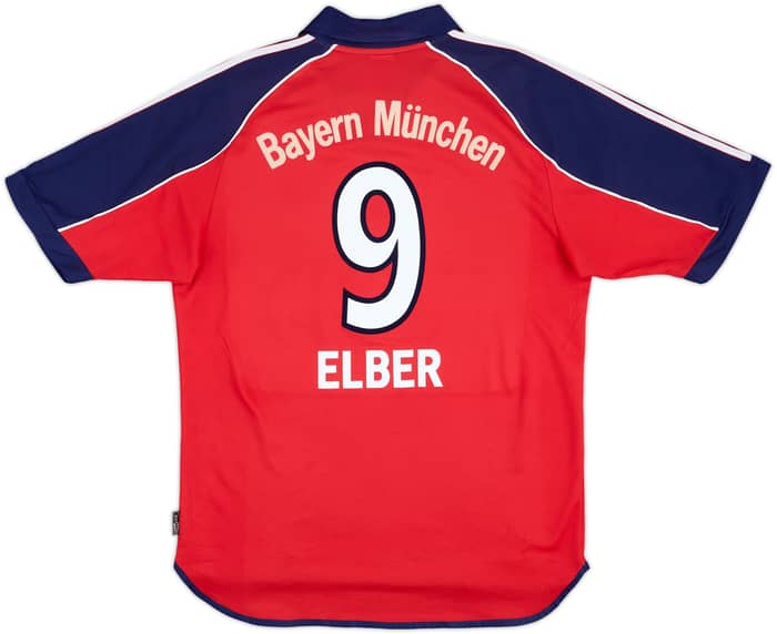 1999-01 Bayern Munich Home Shirt Elber #9 - 7/10 - (M)