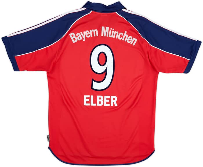 1999-01 Bayern Munich Home Shirt Elber #9 - 6/10 - (M)