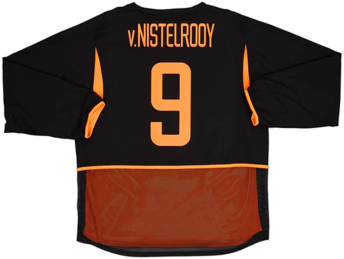 2002-04 Netherlands Player Issue Away L/S Shirt V.Nistelrooy #9 - 10/10 - (XL)
