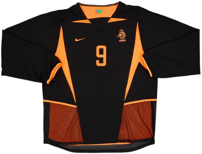 2002-04 Netherlands Player Issue Away L/S Shirt V.Nistelrooy #9 - 10/10 - (XL)