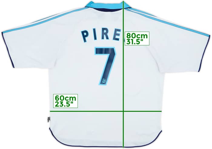 1999-00 Olympique Marseille Home Shirt Pires #7 - 5/10 - (XL)