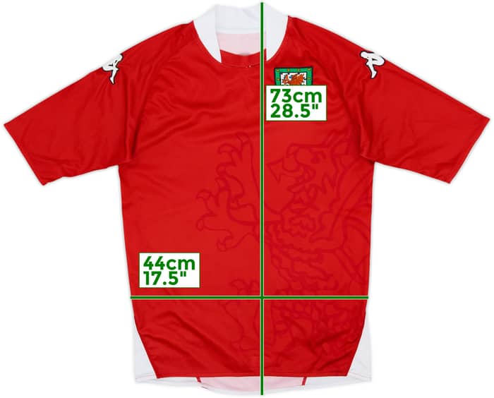 2007-08 Wales Home Shirt - 8/10 - (M)