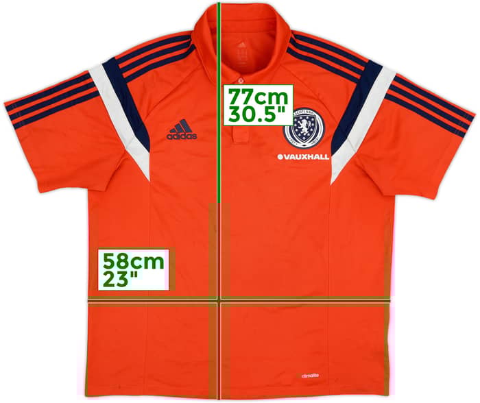 2013-14 Scotland adidas Polo Shirt - 8/10 - (XL)