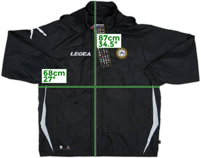 2012-13 Udinese Legea Chaqueta impermeable con capucha (XL)