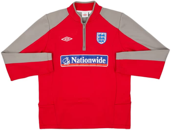 2009-10 England Umbro 1/4 Zip Drill Top - 7/10 - (L)