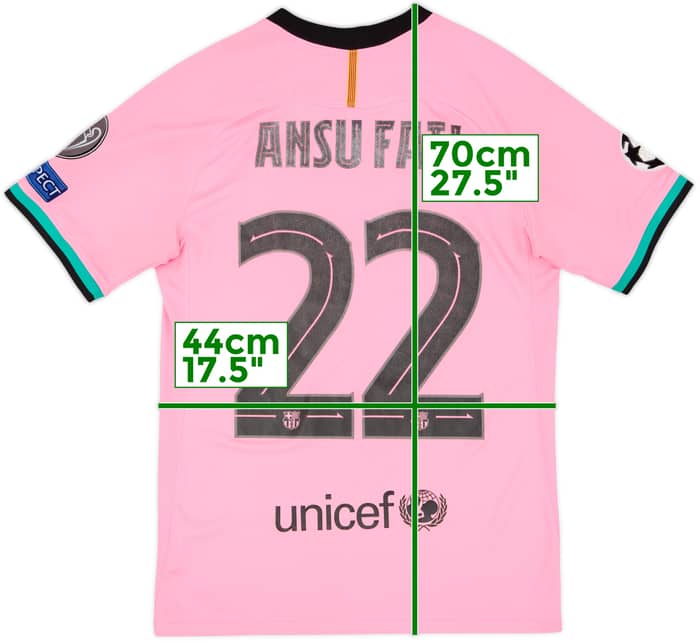 2020-21 Barcelona Third Shirt Ansu Fati #22 - 5/10 - (S)