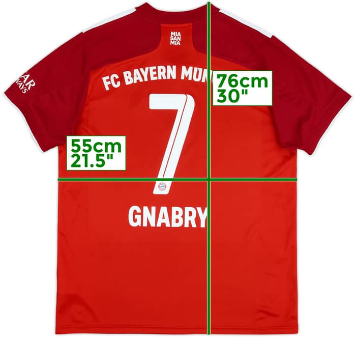 2021-22 Bayern Munich Home Shirt Gnabry #7 - 5/10 - (L)