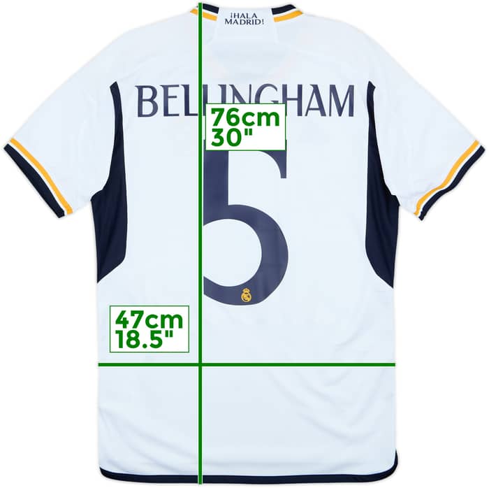 Camiseta de local del Real Madrid 2023-24 Bellingham #5 - 10/10 - (M)