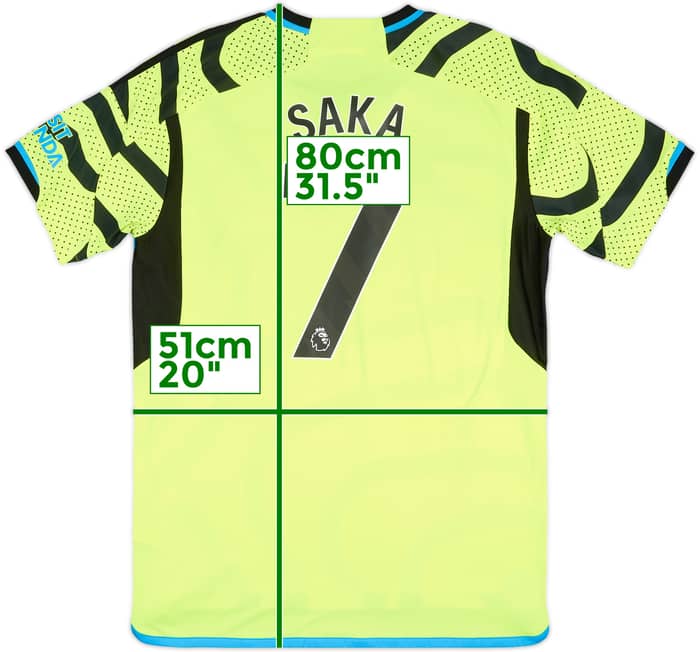 2023-24 Arsenal Away Shirt Saka #7 - 7/10 - (L)