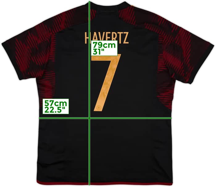 2022-23 Germany Away Shirt Havertz #7 - 10/10 - (XL)